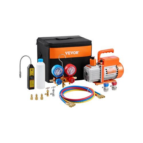 Complete HVAC‑vacuümpomp en meterset – Alles in één voor professioneel en doe‑het‑zelf gebruik