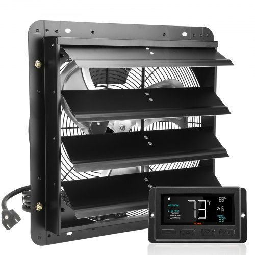 Krachtige afzuigventilator met EC‑motor – efficiënte ventilatie voor garage, zolder en kas