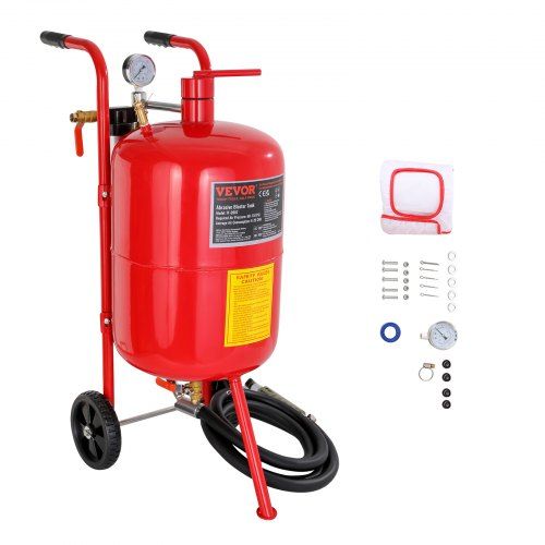 40L draagbare zandstraalmachine met keramische sproeiers – krachtig en mobiel
