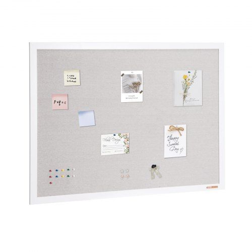 Stijlvol wit kurkbord van 120 × 90 cm – perfect voor thuis, kantoor en klas