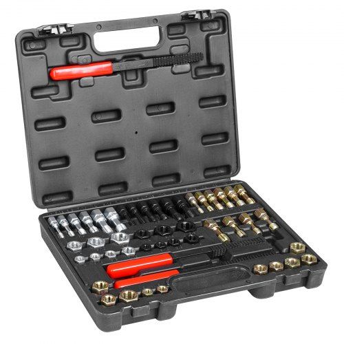 49‑delige draadfreesset voor monteurs en doe‑het‑zelvers – compleet gereedschap voor snelle schroefdraadreparatie