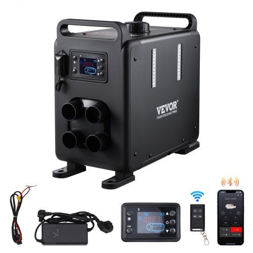 8 kW draagbare dieselverwarming met Bluetooth: krachtige, stille en veilige warmte voor camper, garage en werkplaats