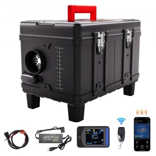 8 kW Dieselverwarming 12‑24 V met Bluetooth – Draagbaar, Stil & Veilig