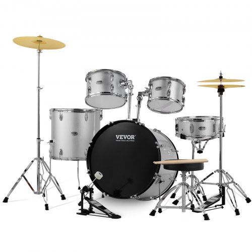 Volledige 5‑delige drumkit voor beginners en hobbyisten