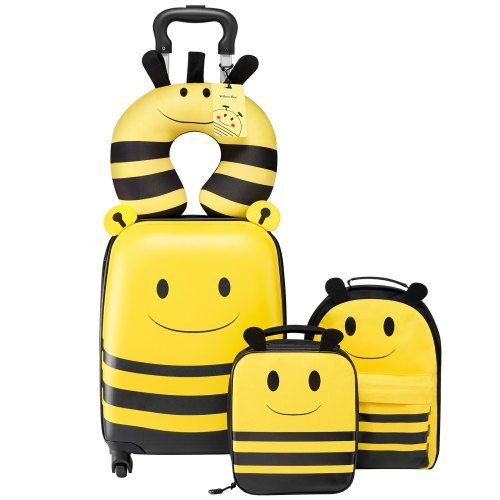 5-delige kinderkofferset voor handbagage: praktisch, lichtgewicht en vrolijk