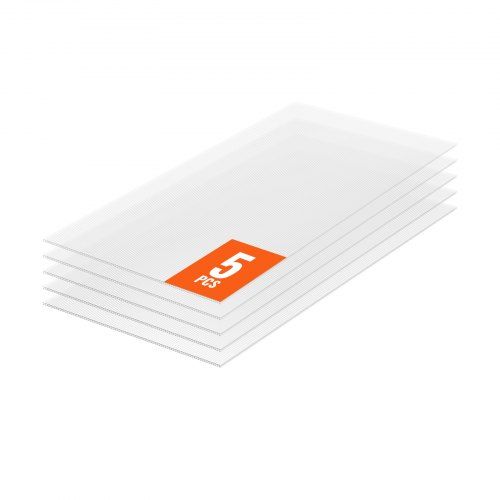 5‑delige polycarbonaat kasplaten – lichtdoorlatende, slagvaste en UV‑bestendige dakpanelen