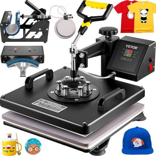 5‑in‑1 Warmtepers voor Textieltransfers – Alles‑in‑één voor hobby en kleine series
