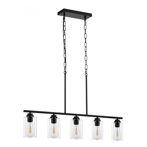 Stijlvolle 5‑Lichts Hanglamp voor Keukeneiland – Retro‑Industriële Charme en Flexibele Verlichting