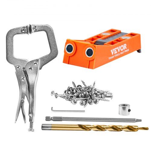 Pocket Hole Jig-systeem 50‑delen: Flexibel, lichtgewicht en klaar voor elke houtbewerking