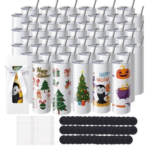 50 sublimatiebekers 20 oz – Complete set voor creatieve cadeaus en zakelijk gebruik
