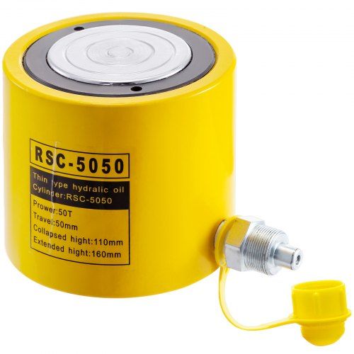 50‑ton hydraulische cilinderkrik met 2‑inch slag – krachtige hefoplossing voor krappe werkplekken