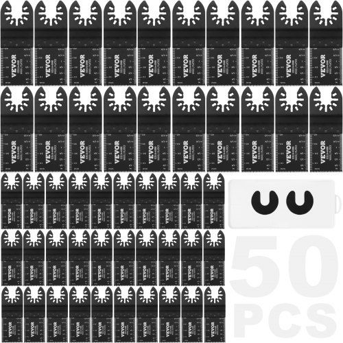 50‑delige set oscillerende zaagbladen: veelzijdig, scherp en gebruiksvriendelijk