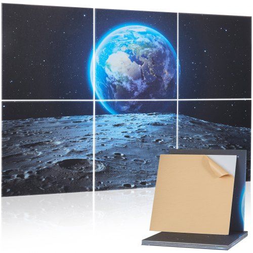 Akoestische wandpanelen 6‑pack – Zelfklevende geluidsisolatie voor thuis, kantoor en studio