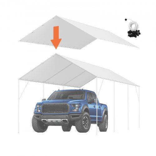 Waterdichte en UV‑bestendige garage‑daktent 6 × 3 m – eenvoudige montage en veelzijdig gebruik