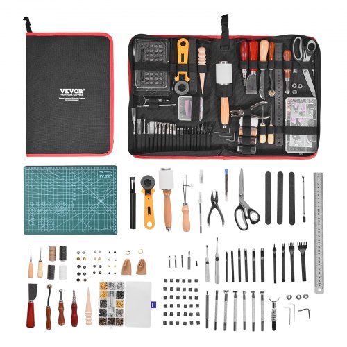 61-delige leeralset met canvas opbergtas – Alles-in-één gereedschap voor beginners en professionals