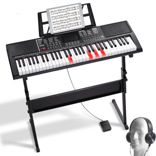 61-toetsen digitale piano met verlichte toetsen – ideaal voor beginners en reizenden