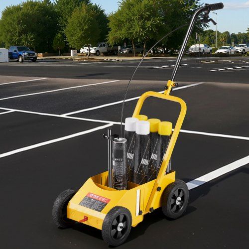 Krachtige 4‑wielige stripmachine RFS-500: Flexibele lijnmarkering voor elke ondergrond