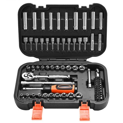 70-delige CR‑V Doppenset met Ratelsleutel – Duurzame Gereedschapsoplossing voor Autoreparatie en Do‑it‑yourself