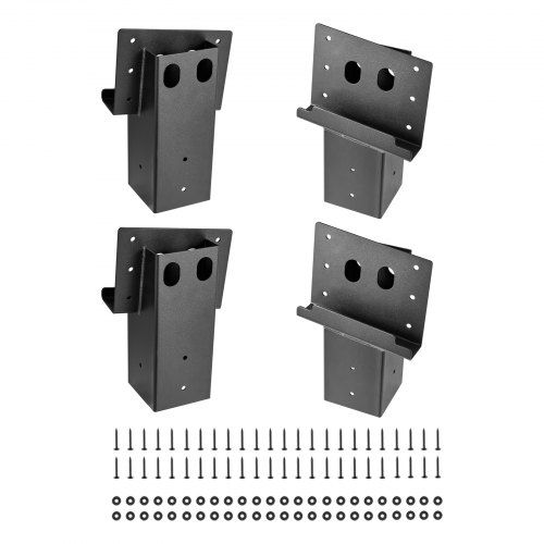 Optimale bevestiging voor veilige buitenplatforms: 8° kantelplatformbeugels 4‑set