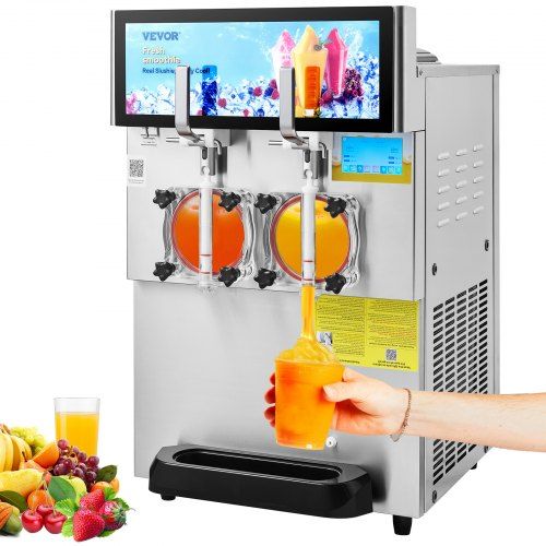 Optimale slushmachine voor horeca: 2‑in‑1 8 L professionele ijs‑en‑drankdispenser
