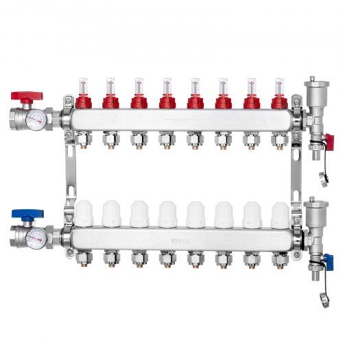 Efficiënte 8‑kantige warmteverdeler voor stralingsvloerverwarming – Alles‑in‑één oplossing