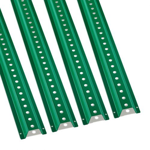 Duurzame groene U‑profielbordpalen van 8 ft – stevige oplossing voor tuin, erf en verkeersplein