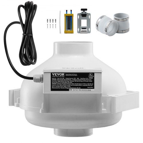 Complete radonventilator installatiekit – stille en krachtige oplossing voor een gezond thuis