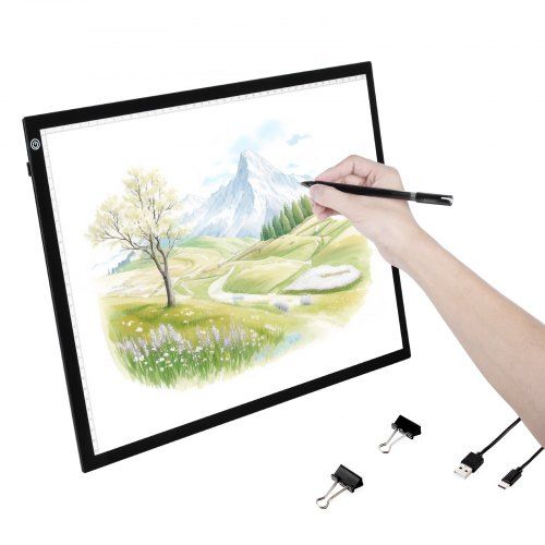A3 LED‑lichtpad met dimbare helderheid – draagbare creatieve tovenaar voor elke hobby