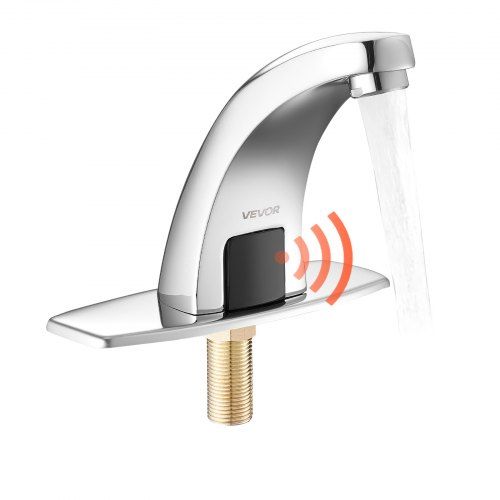 Aanraakloze wastafelkraan in verchroomd zilver – Modern gemak voor elke badkamer