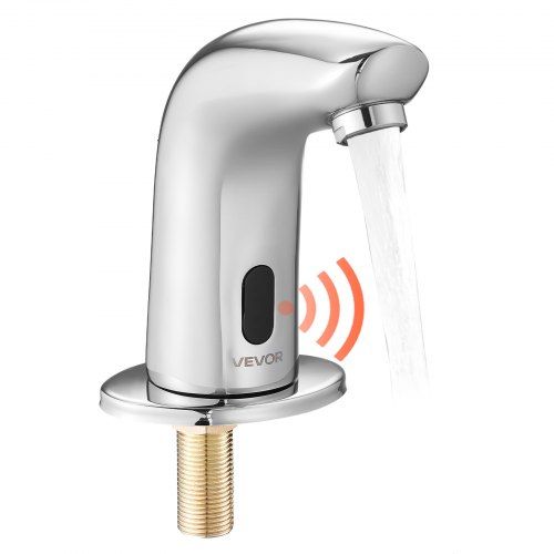 Aanraakloze wastafelkraan met infraroodsensor – hygiënisch en stijlvol voor elke badkamer
