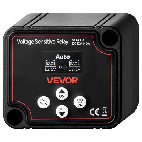 Dubbele 12V 300A Accu‑isolator met LCD‑scherm – Perfect voor camper, vrachtwagen en boot