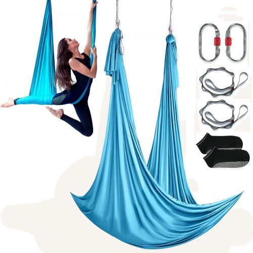 Aerial Yoga Hangmat 5 x 2,8 m – Veilig, Veelzijdig en Klaar voor Thuis of Studio
