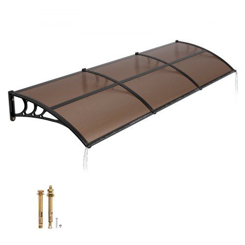 Afdak voor voordeur 965×2975 mm – Duurzame polycarbonaatluifel met UV‑bescherming