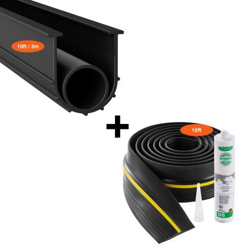 Universele PVC‑afdichtingsset voor garagedeuren – solide bescherming tegen weer en vuil