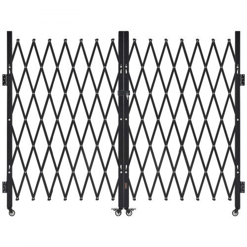 Dubbele opvouwbare schaarpoort 3700 × 1605 mm – stevige beveiliging voor garage, magazijn en tuin