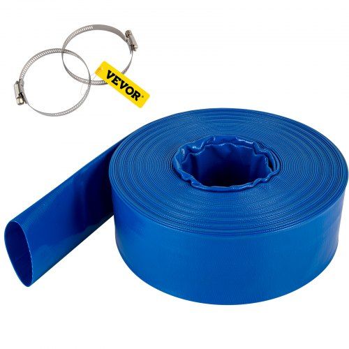 Robuuste 76 mm × 32 m PVC‑afvoerslang voor zwembaden en waterbeheer