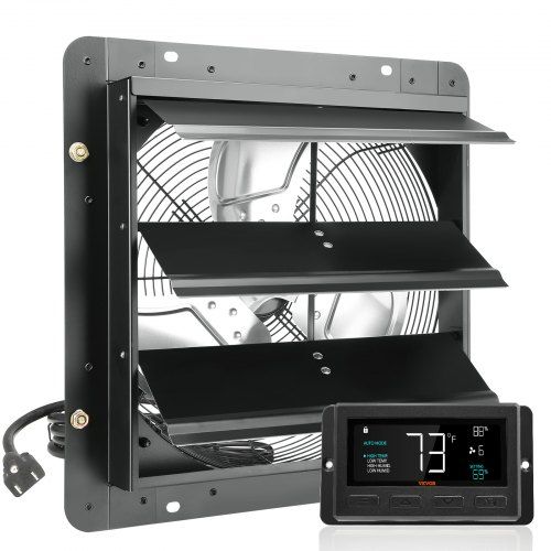 Krachtige afzuigventilator met EC‑motor – Energiezuinige ventilatie voor garage, kas en werkplaats