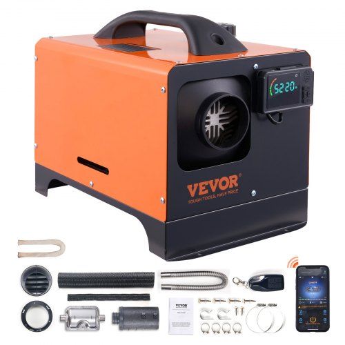 Efficiënte 12V dieselluchtverwarming voor camper, auto en boot – 5 kW snelle warmte zonder installatie