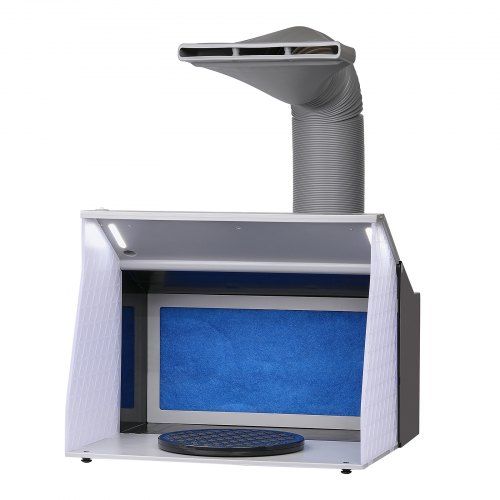 Airbrush-spuitcabine met krachtige afzuiging en draagbaar design