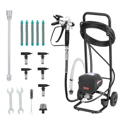 Airless verfspuit 640 W met statief – snelle, precieze en flexibele oplossing voor doe‑het‑zelf schilderwerk