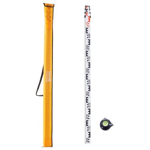 3‑meter aluminium telescopische meetlat met waterpas – veelzijdig, nauwkeurig en duurzaam