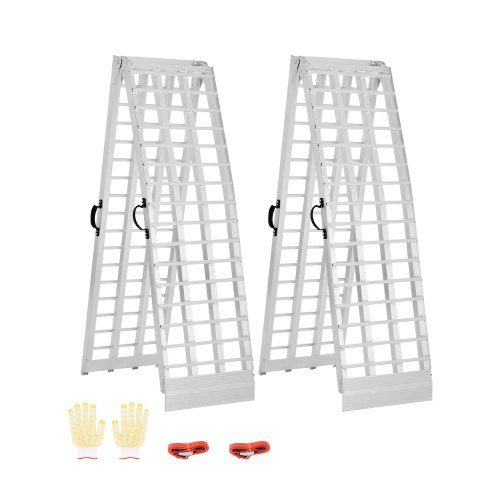 Aluminium 2‑delige Heavy‑Duty laadhelling (907 kg) – licht, sterk en supersnel opvouwbaar