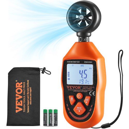 Handige draagbare windmeter voor precisie in elke omgeving