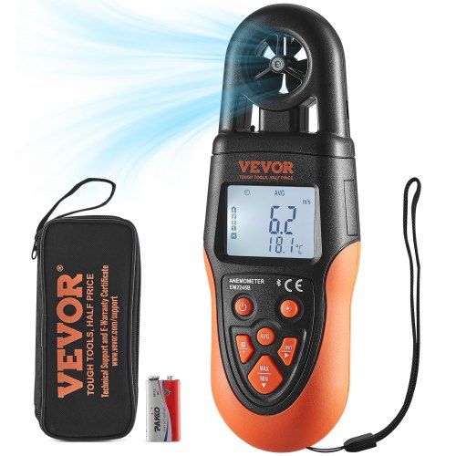 Bluetooth Anemometer met LED-display – Precisie en draagbaarheid voor elke windmeting