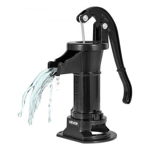 Vintage handpomp in gietijzer – robuuste wateroplossing voor tuin, boerderij en bron