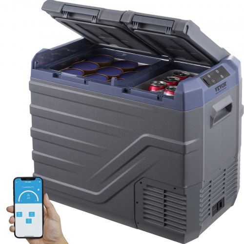 40‑liter draagbare autokoelkast met compressorkoeling – ideaal voor kamperen en reizen