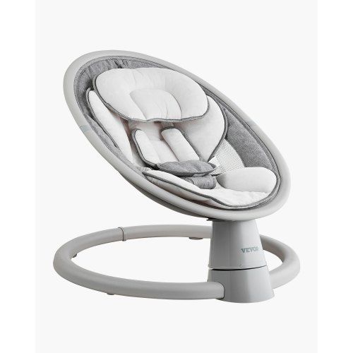 Compact babyschommel met 5 snelheden, touchscreen en Bluetooth‑muziek voor rustige momenten
