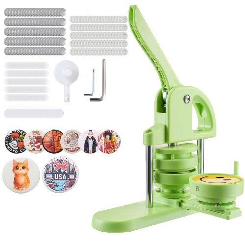 75 mm Ronde Knopenmaker in Groene Uitvoering – Creatief DIY Badgeplezier