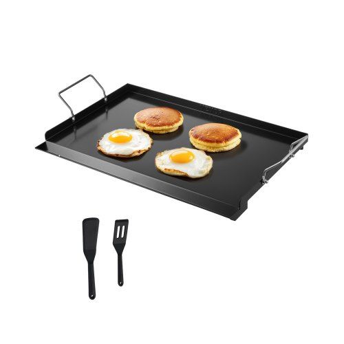 Koolstofstalen Bakplaat Grillpan 606×360 mm – Grote, Duurzame Grillplaat voor Binnen en Buiten