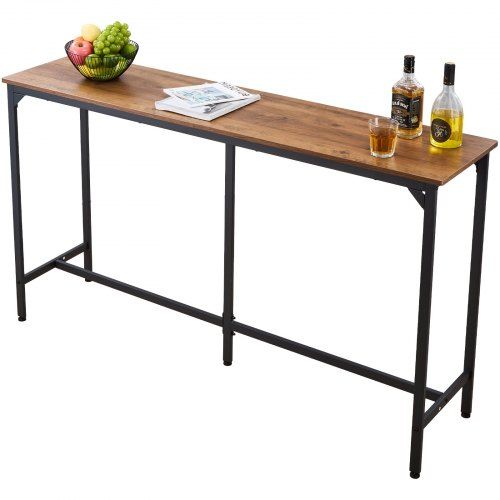 Ruimtebesparende uitschuifbare bartafel met industrieel design – ideaal voor kleine woonruimtes